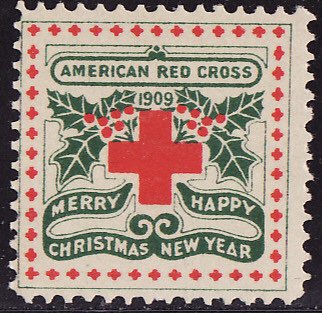 1909-1, WX5, 1909 U.S. Red Cross Christmas Seal