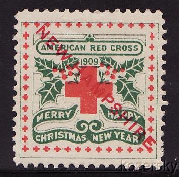 1909-1421, WX5, 1909 U.S. Red Cross Christmas Seal, New Hampshire