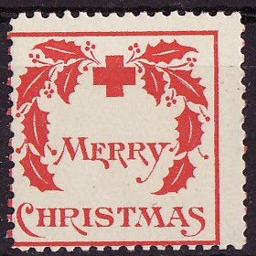     7-1, WX1, 1907 U.S. Red Cross Christmas Seal, Type 1