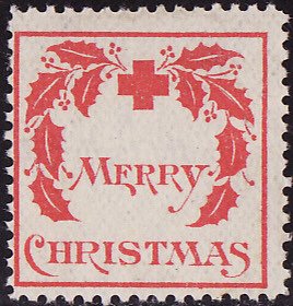 1907-1.2, WX1, 1907 U.S. Red Cross Christmas Seal, Type 1, Avg, NG