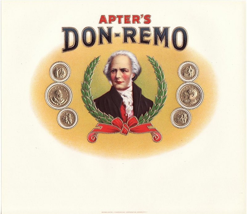 Don-Remo Vintage Inner Cigar Box Label