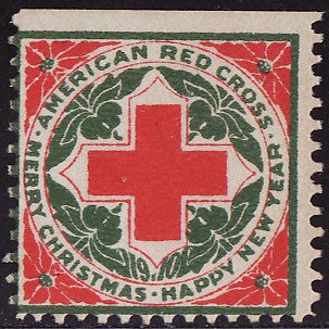 1910-1, WX6, 1910 U.S. Red Cross Christmas TB Seal, Avg., SE, NG