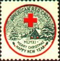 1911-1, WX7, 1911 U.S. Red Cross Christmas TB Seal, Type 1, F, MNH