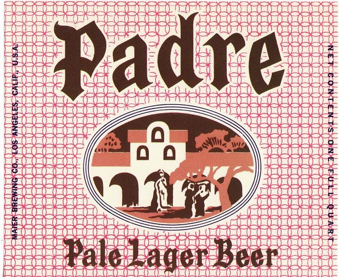 Padre Pale Lager Beer Label