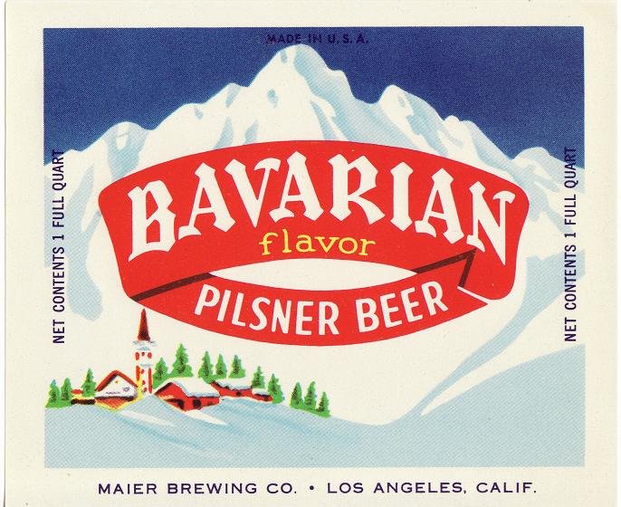 Bavarian Pilsner Beer Label