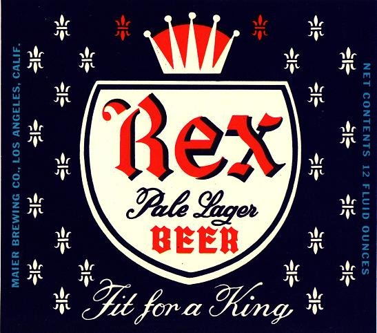 Rex Pale Lager Beer Label