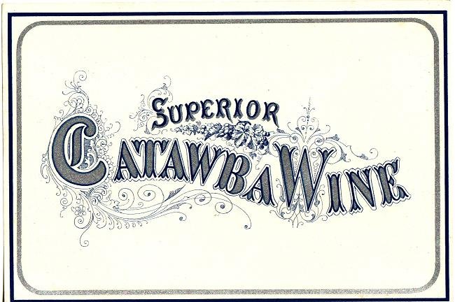 Superior Brand Catawba Wine Label