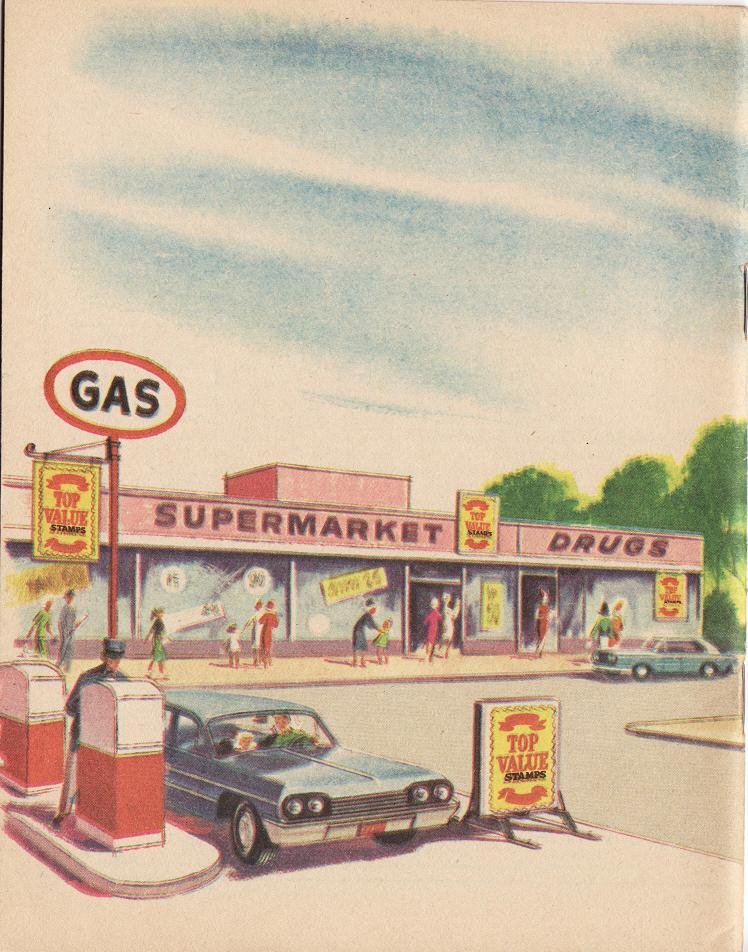 Top Value Trading Stamp Saver Book, 1966, Back Cover
