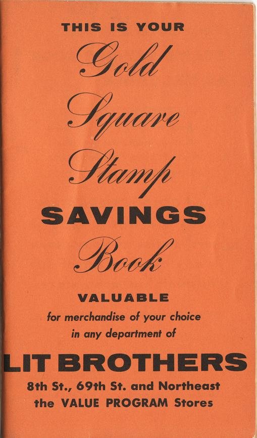 Gold Square Trading Stamps Saver Book, Mint
