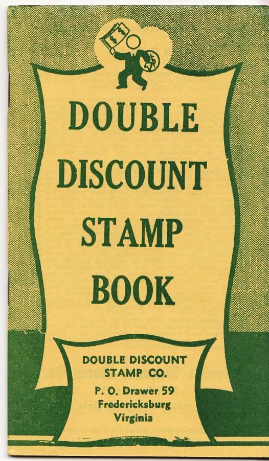 Double Discount Trading Stamps Saver Book, Front Cover