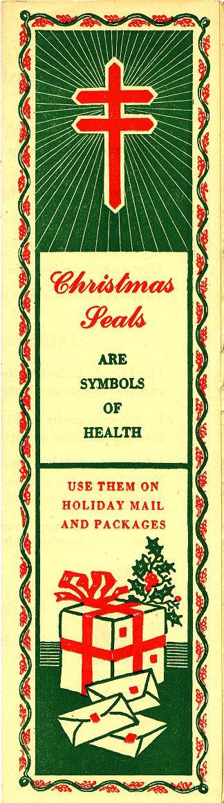 1946 U.S. Christmas Seals, Bookmark, Avg., NH