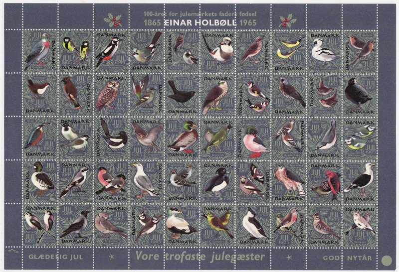 Denmark 66.x, 1965 Denmark TB Charity Seals Sheet