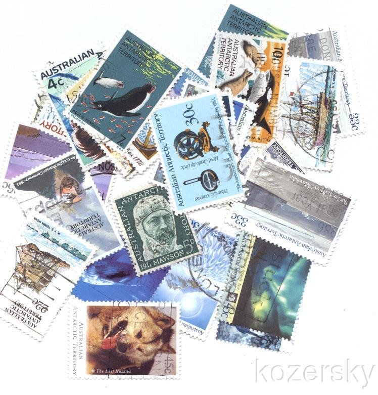 Australian Antarctica Stamp Packet,  25 different stamps