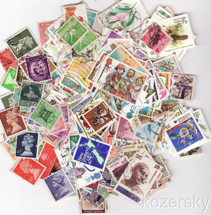 British Empire Stamp Packet,  500 different British Empire stamps