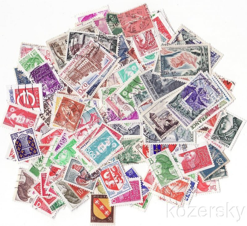  France Stamp Packet,   300 different stamps from France