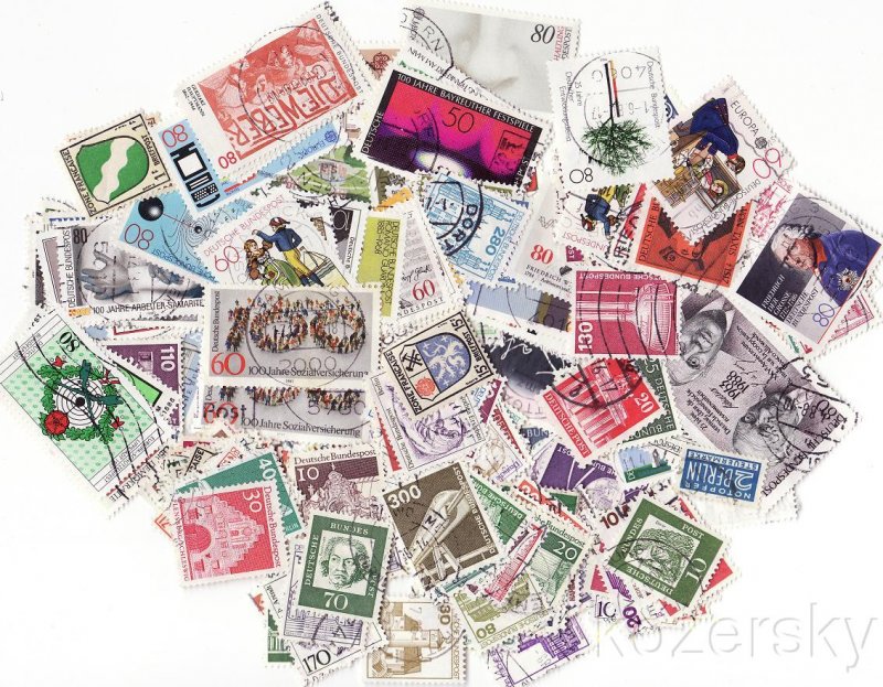 Germany FR Stamp Packet,  100 different stamps