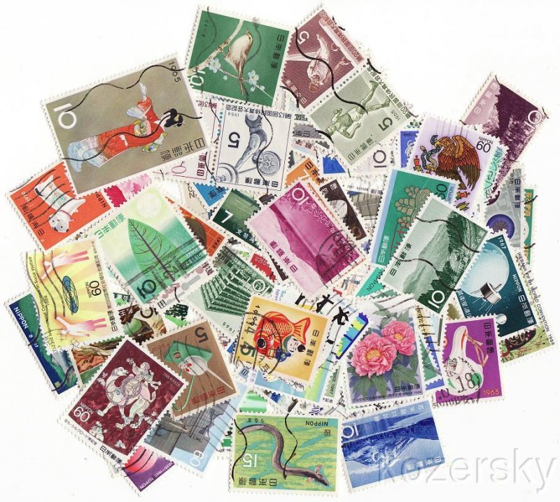 Japan Pictorial Stamp Packet, 300 different stamps from Japan