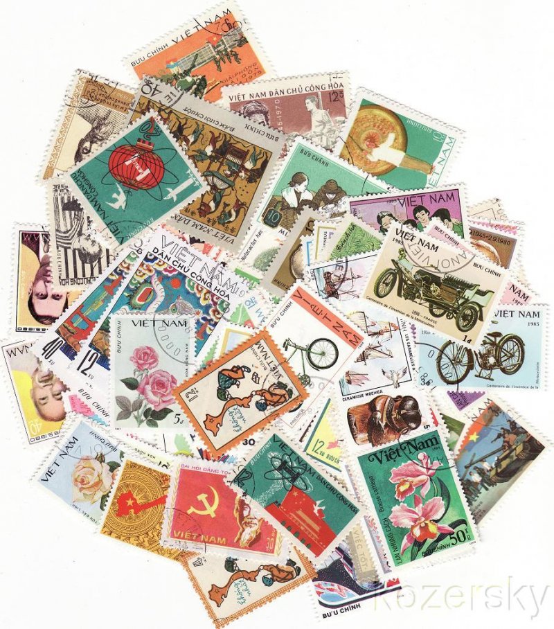 VietNam Stamp Packet, 100 different stamps from VietNam