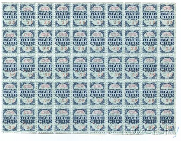 Blue Chip Trading Stamps Sheet, Series CND, No. 35  