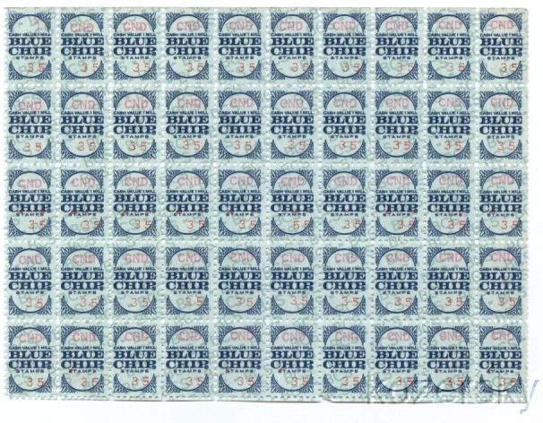 Blue Chip Trading Stamps Sheet, Series CND, No. 35 