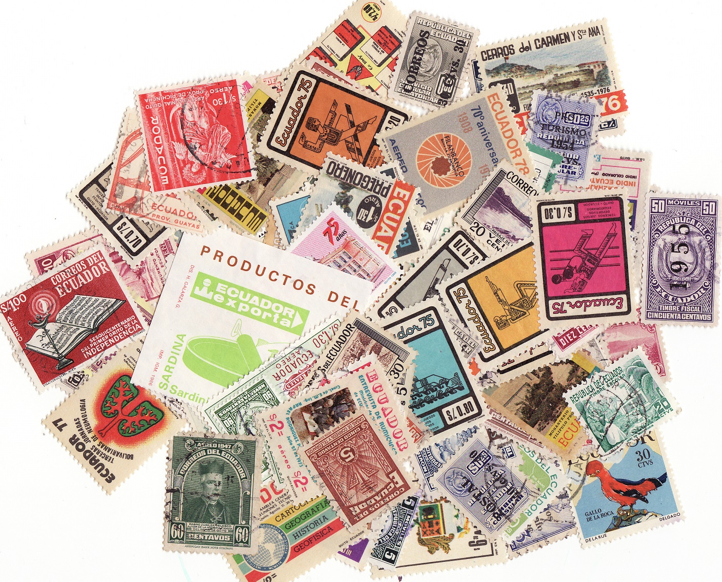 Ecuador Stamp Packet,  100 different stamps