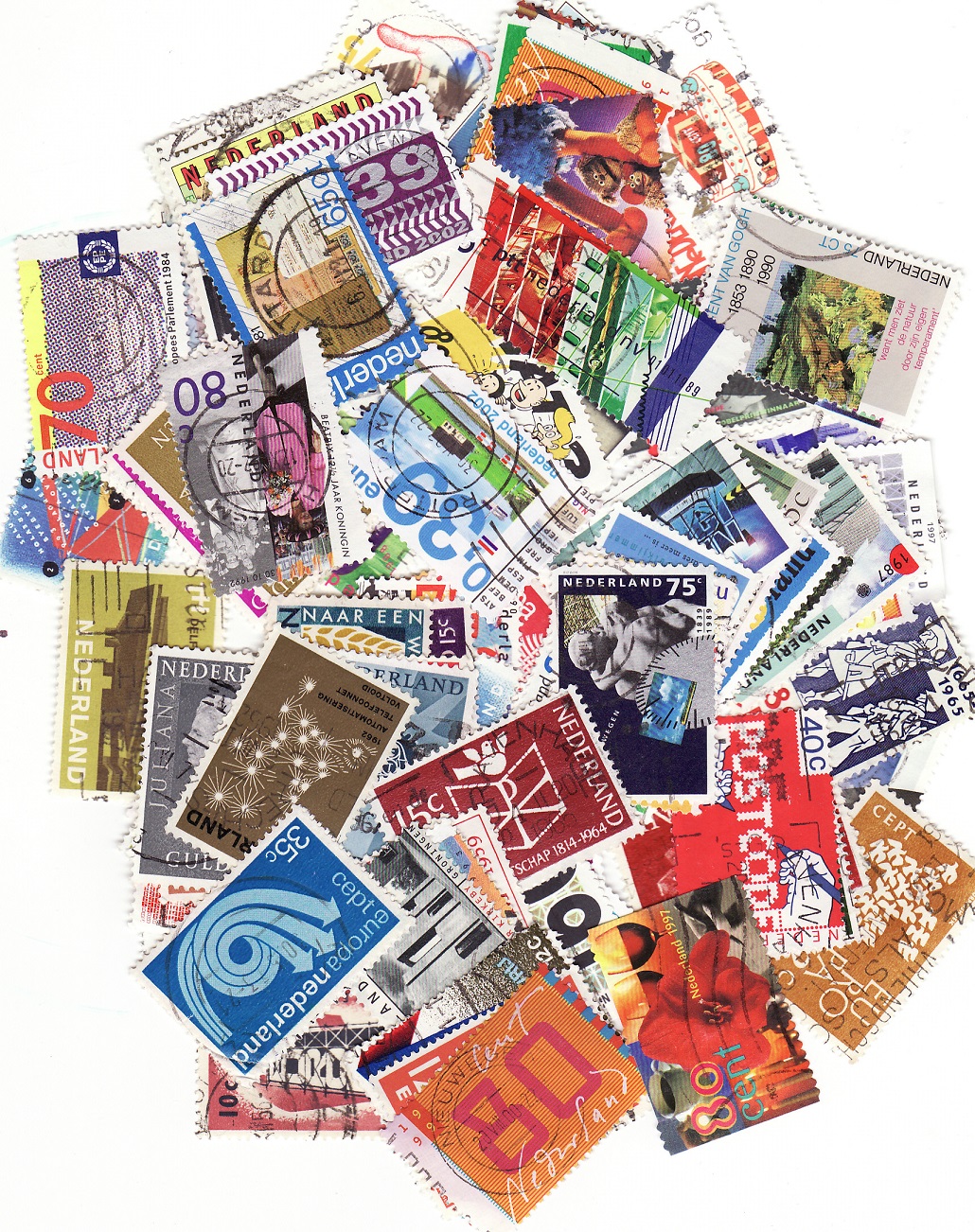 Netherlands Stamp Packet,  100 different stamps from the Netherlands