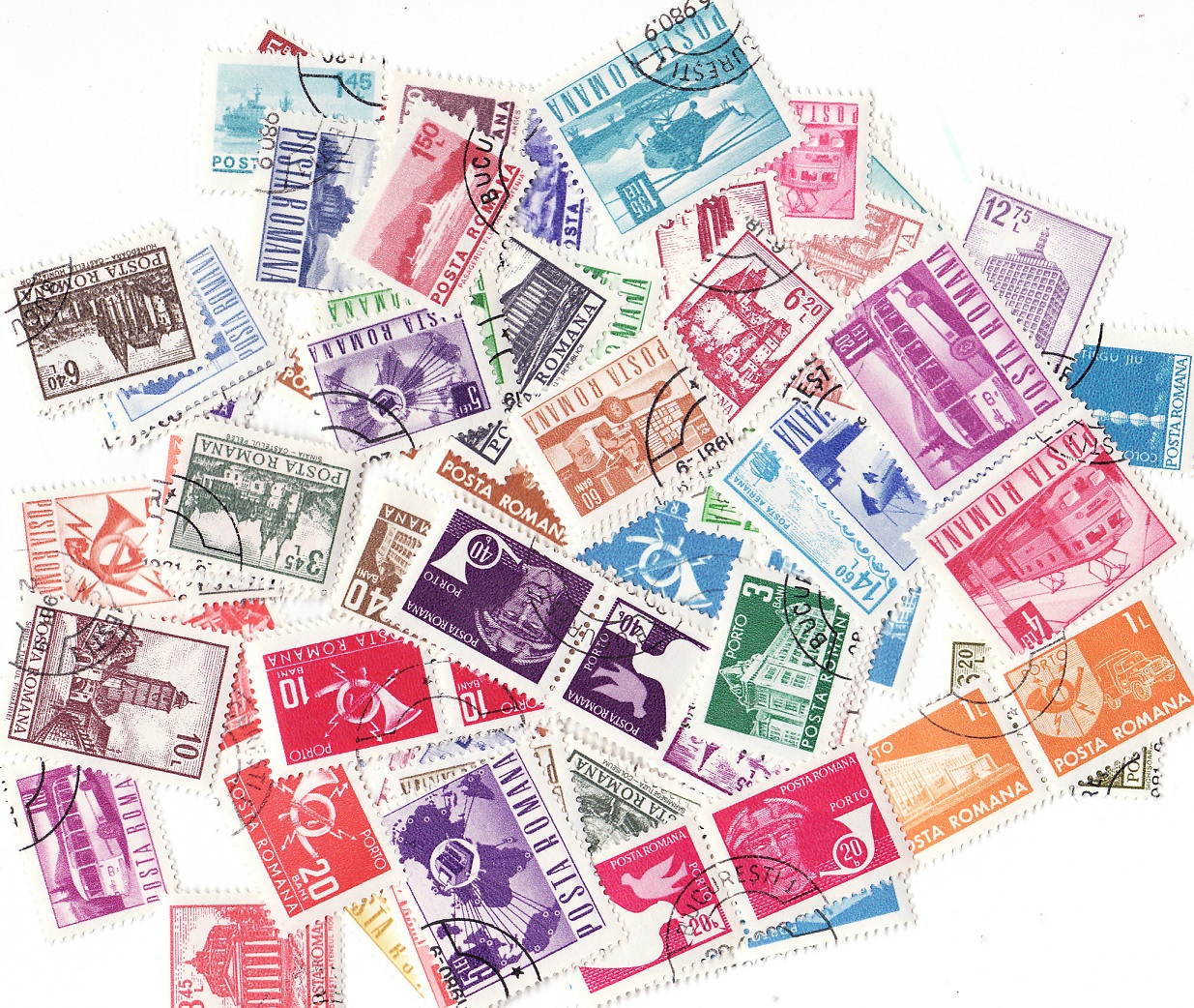 Romania Stamp Packet, 100 different stamps from Romania