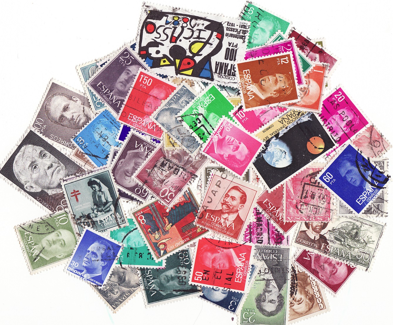 Spain Stamp Packet, 100 different stamps from Spain 