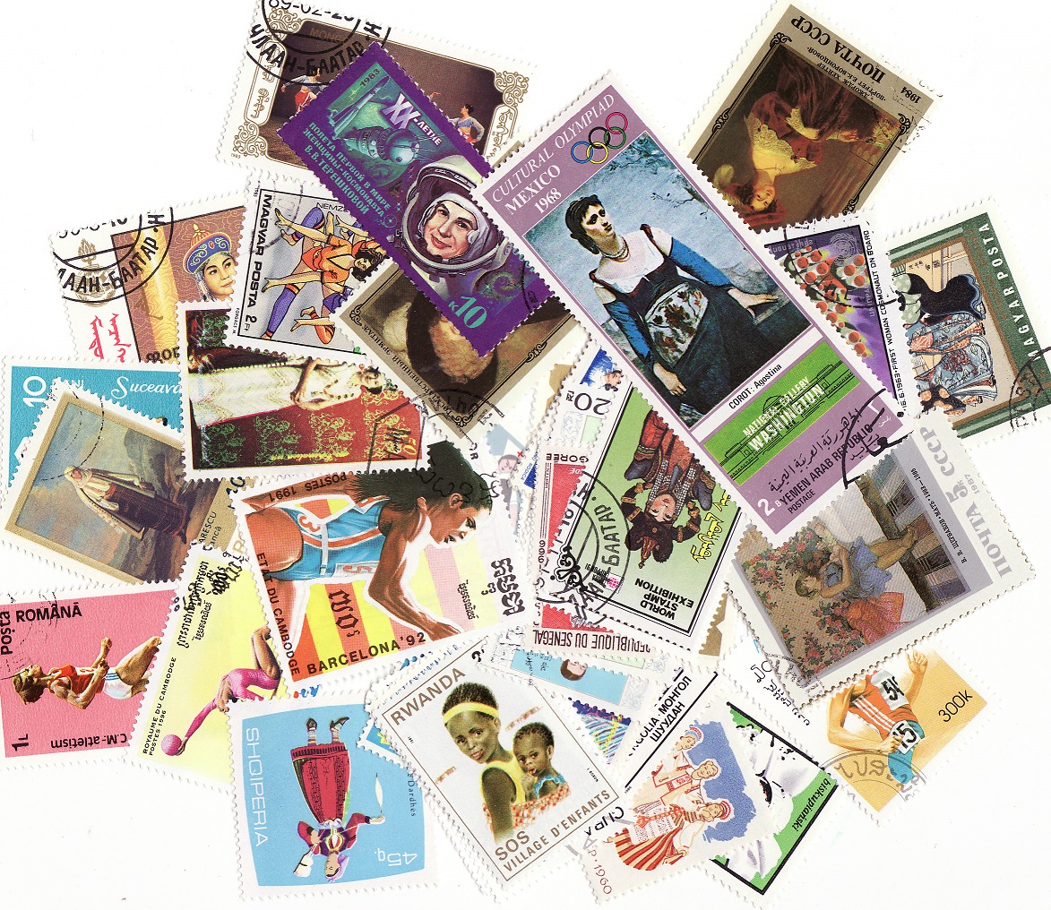  Famous Women on Stamps, Topical Stamp Packet, 50 different stamps