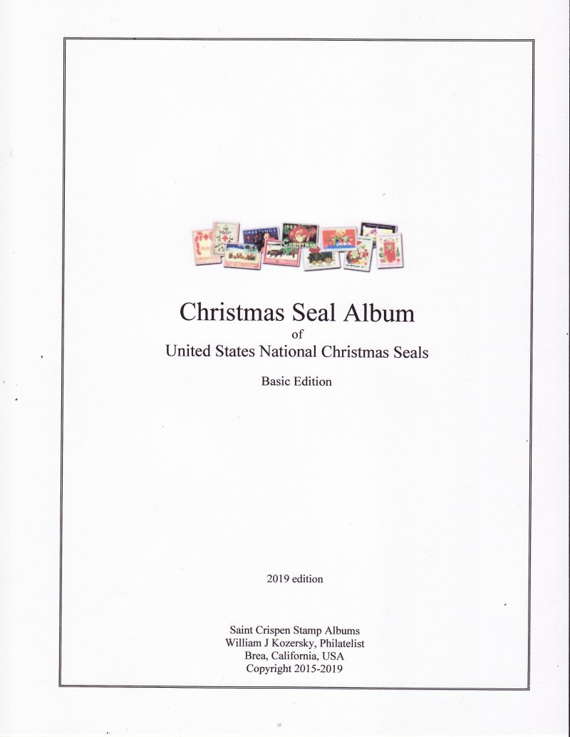      U.S. National Christmas Seal Stamp Album, 1907-2023,  Basic Edition