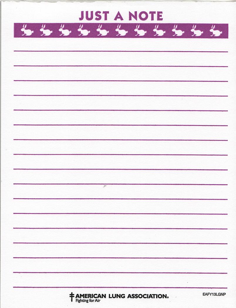 NP113-S1, 2013 Spring Seal Note Pad