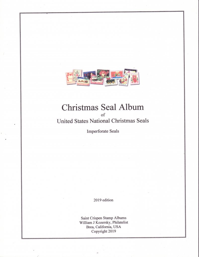   U.S. Imperforate Christmas Seal Stamp Album, 1917-1997