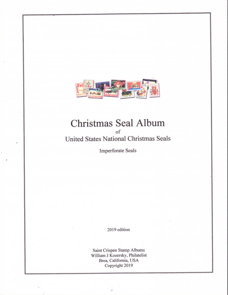   U.S. National Imperforate Christmas Seal Stamp Album, 1917-1997