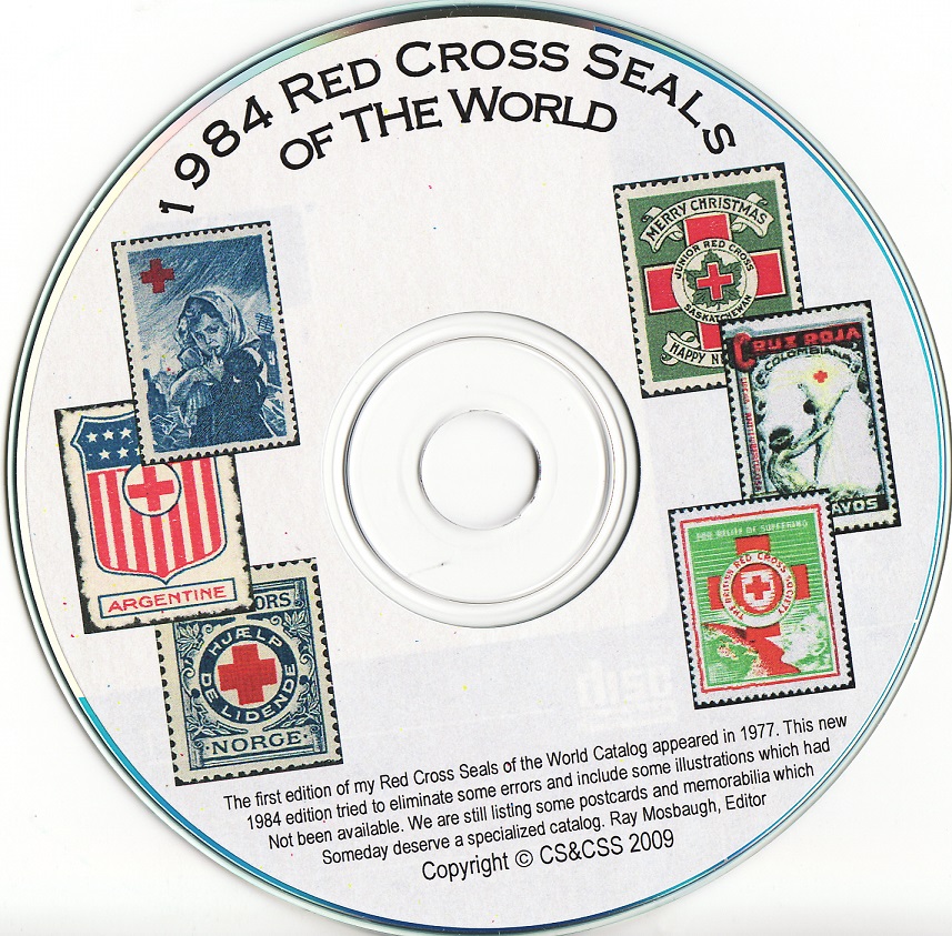 Mosbaugh's Catalog, Red Cross Charity Seals of The World, 1984 Ed. CD