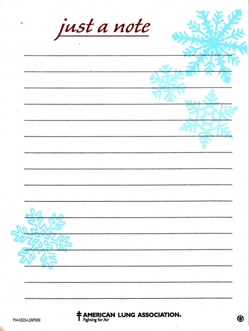 MP113-T1, 2013 ALA Christmas Themed Note Pad, FY14-CSSCS-LGNPGEN