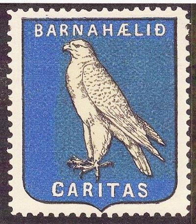 Iceland 1, 1904 Iceland TB Charity Seal, Caritas