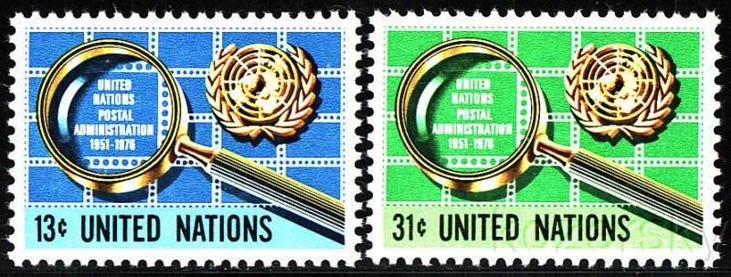 UN 278-79, United Nations NY, UNPA 25th Anniversary Stamps, MNH