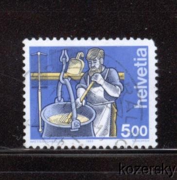 Switzerland 847, Cheesemaker Stamp, 5fr, NH