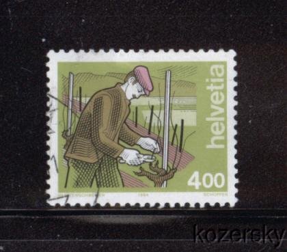 Switzerland 846, Wine Grower Stamp, 4fr, NH