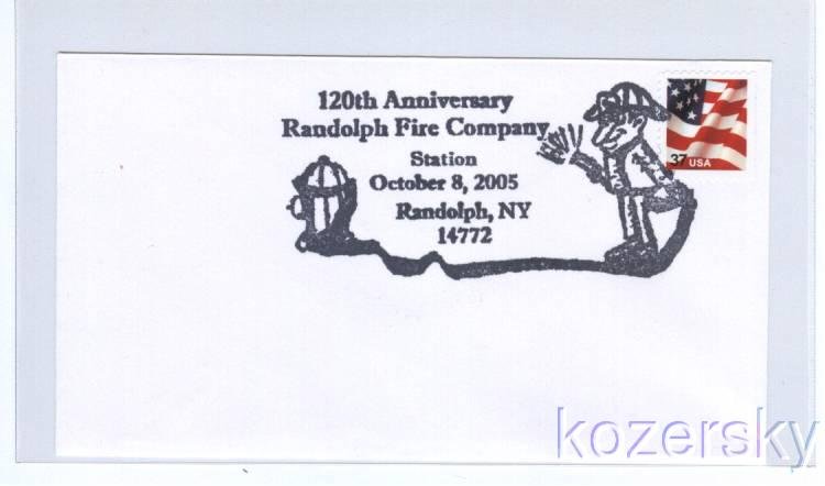 Fireman, Hydrant, Hose, Pictorial Postmark, Topical Cancel