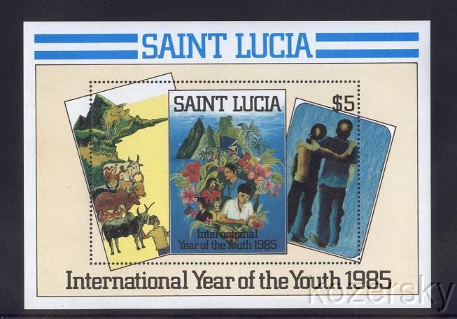 St. Lucia 795, St. Lucia International Youth Year, S/S, MNH