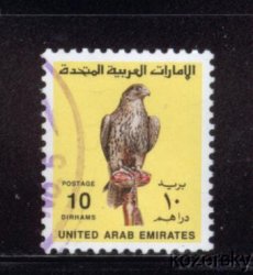 United Arab Emirates 311, UAE Falcon Stamp, 10d