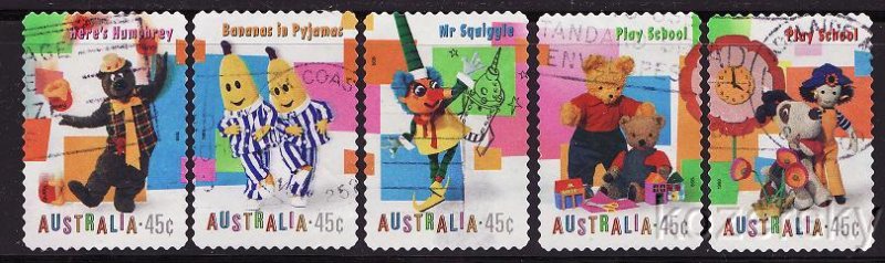 Australia 1753-7, Australia Children's Television Programs Stamps, NH