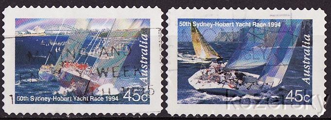 Australia 1396a-b, Australia Sydney Yacht Race Stamps, Yachts, NH