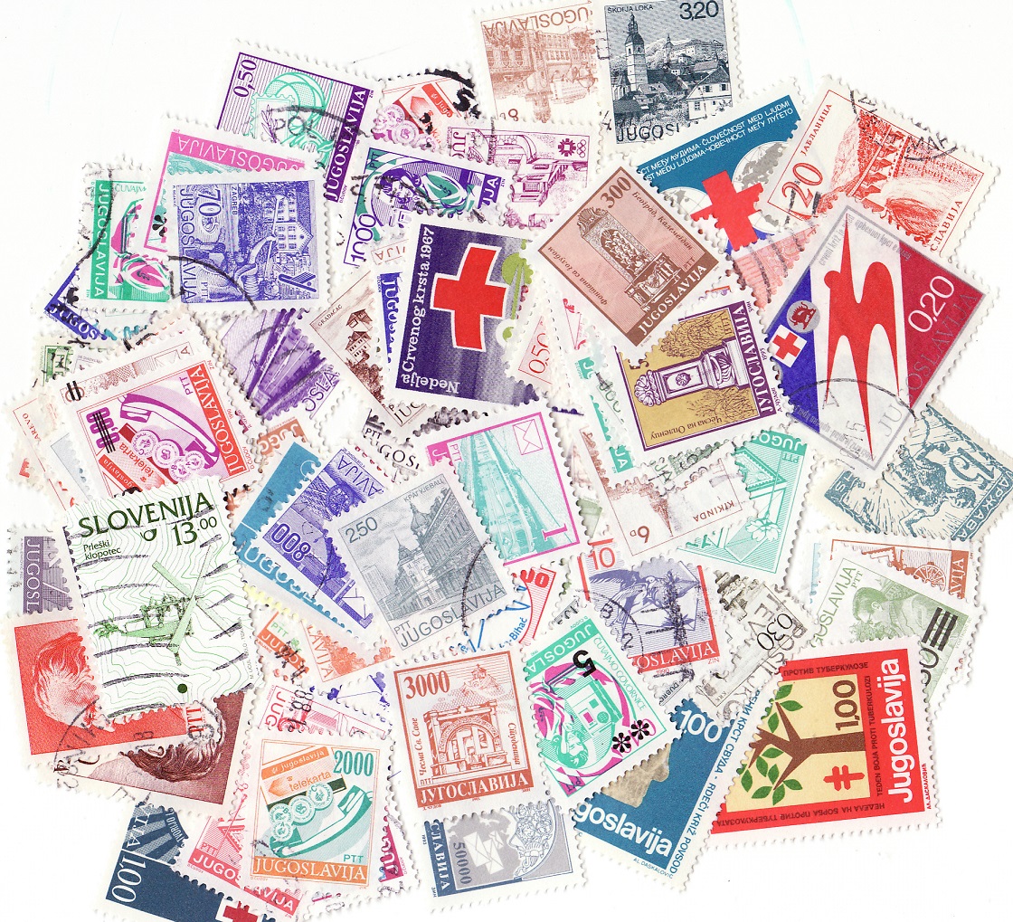 Yugoslavia Stamp Packet, 100 different stamps from Yugoslavia
