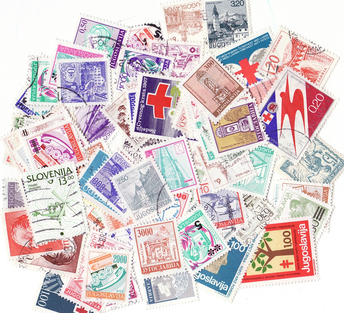 Yugoslavia Stamp Packet,  100 different stamps from Yugoslavia