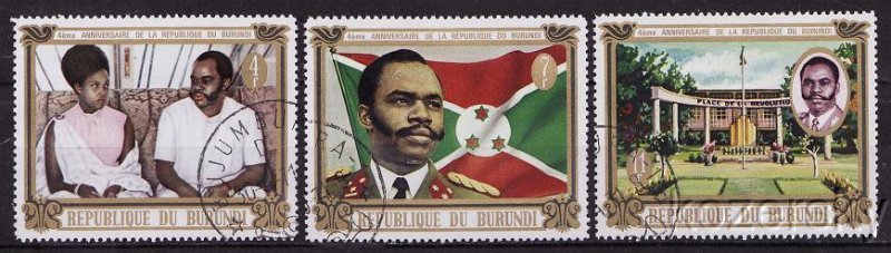 Burundi 347-79, President and Mrs. Michel Micombero, NH