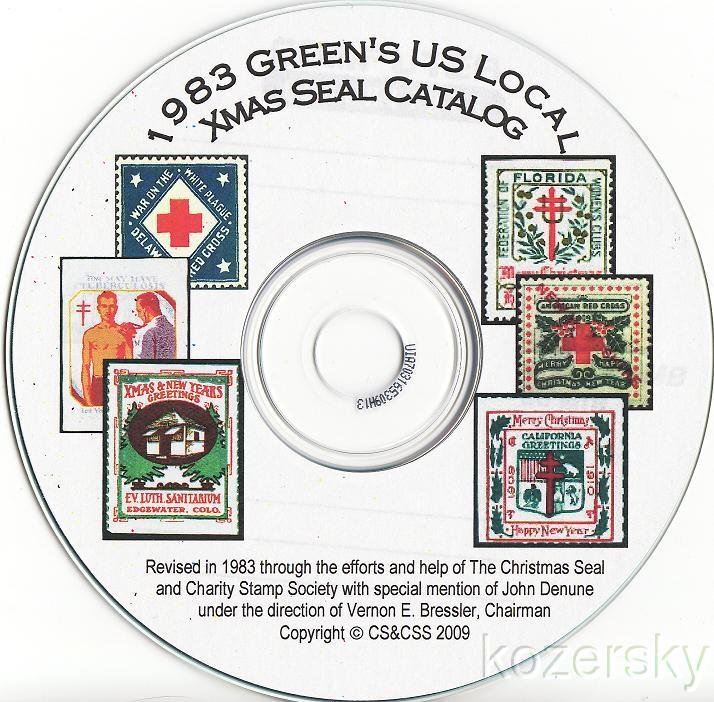    Green's Catalog, Part 2, U.S. Local TB Christmas Seals, 1983 ed., CD