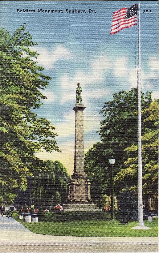 Soldiers Monument Sunbury, Pennsylvania