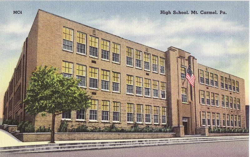 High School.  Mt. Carmel, Pennsylvania